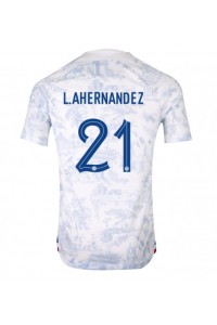 Frankrike Lucas Hernandez #21 Fotballdrakt Borte Klær VM 2022 Korte ermer